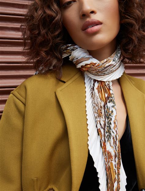 ways to tie a scarf hermes|Hermes silk scarf styling.